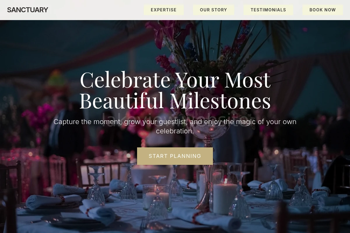 Sanctuary Event Planning